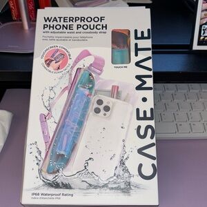 NIB Case-mate Waterproof phone pouch w/adjustable waist/crossbody strap